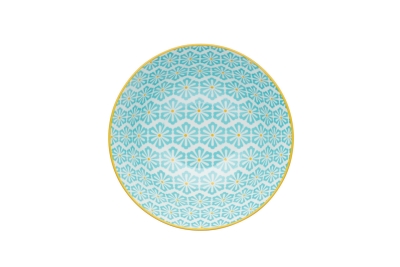 KitchenCraft Bowls 36 - grau / türkis & gelb