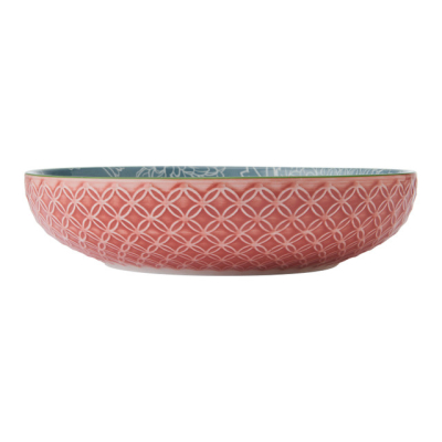 Mikasa Schale, 21cm, Nr. 13 - rot / grau