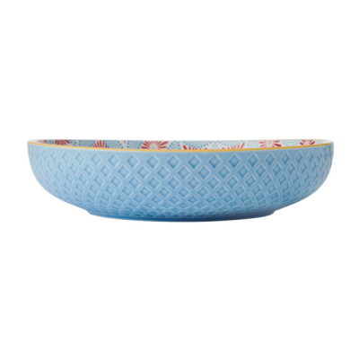 Mikasa Schale, 21cm, Nr. 32 - hellblau / hellblau & rot