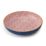 Mikasa Schale, 21cm, Nr. 27 - dunkelblau / rot