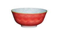 KitchenCraft Bowls 13 - rot / grau