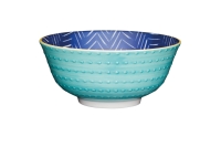 KitchenCraft Bowls 18 - türkis / dunkelblau