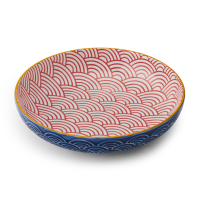 Mikasa Schale, 21cm, Nr. 27 - dunkelblau / rot